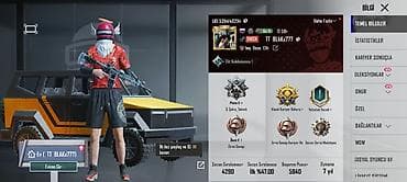 PUBG Mobile hesabı – TT BLAKx777 - Səviyyə: 68 - UID: 53934146204 -