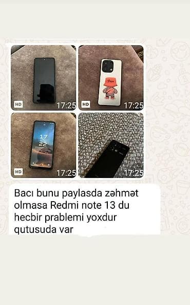 Xiaomi Redmi Note 13 - Model: Redmi Note 13 - Ekran: Tam ekranlı, ön