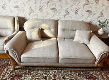 naxcivanda ikinci el mebeller: Klassik divan, 2 kreslo, Bazasız, Açılmayan — 2