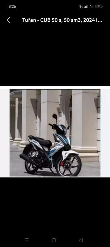 mopedlər tufan: Tufan - 50, 50 sm3, 2024 il — 1
