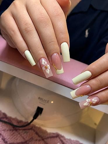 fransa: TIPSI QAYNAG 15 AZN Gel manikür xidməti – uzun, kvadrat formalı — 1