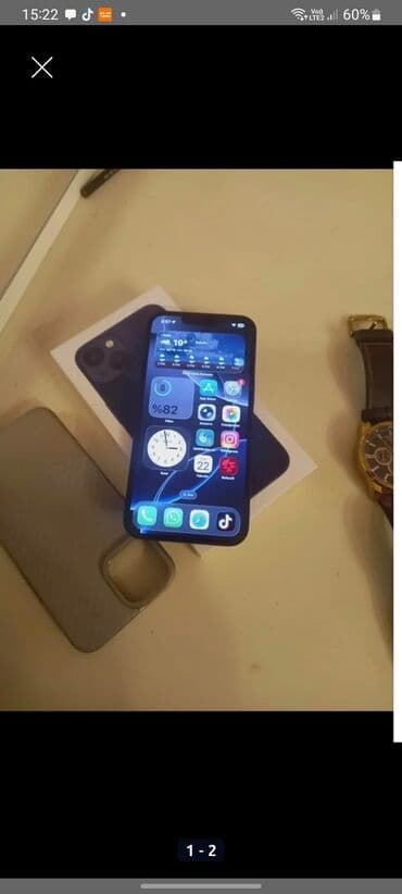 irşad electronics iphone 8 plus: IPhone 13, 128 GB, Qara, Face ID — 1