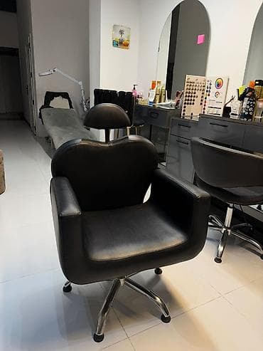 metal keramika: Salon üçün peşəkar vizaj/kosmetologiya kreslosu - Material: qara — 3