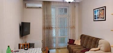 kiraye ev 7 mkr: Nərimanov, 2 otaq, 15.7 m, 70 kv tam əşyalı mənzil kirayə verilir — 1