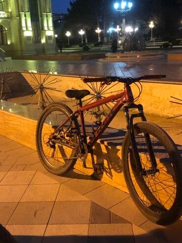 salcano велосипед цена: TREK dağ velosipedi - Çərçivə: Alüminium hardtail, qırmızı rəng, TREK — 1