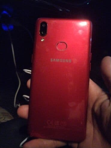 Samsung A10e, rəng - Qırmızı, Barmaq izi