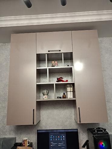 Divar asılqanı modul şkaf sistemi - Material: MDF/LDSP korpus, parlaq — 3
