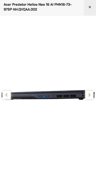 victus notebook: Model Acer Predator Helios Neo 16 AI PHN16-73-97SP Tip Noutbuk Təyinat — 5