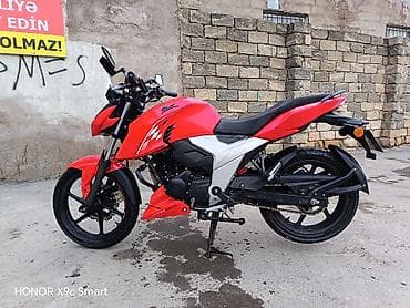 motosik: - tvs apach, 160 sm3, 2024 il, 55000 km — 5