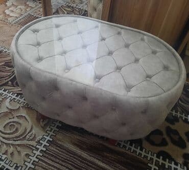 Mətbəx mebeli: Yeni, Pufik masa, Parça, rəng - Boz, Kredit yoxdur, Çatdırılma yoxdur — 1