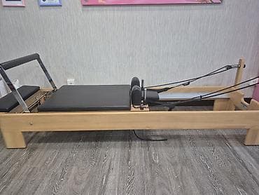 bas gitara: Pilates Reformer trenajoru - Taxta karkaslı, möhkəm konstruksiya - — 2