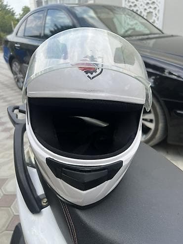 electro moto: Mot motosiklet dəbilqəsi – tam üzlü (full-face) model - Rəng: ağ — 3