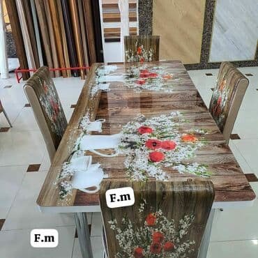 Masa və oturacaq dəstləri: Mətbəx üçün, Yeni, Açılan, Dördbucaq masa, 4 stul — 2