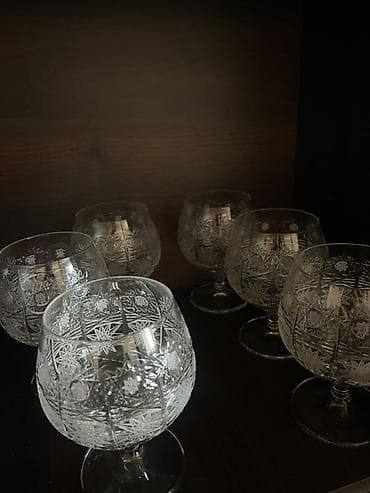 ickiler: Qədəhlər, rəng - Ağ, Xrustal, 6 ədədli dəst, 400 ml — 2