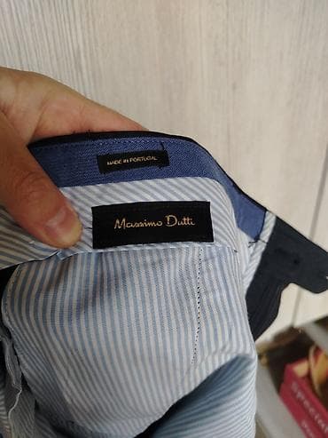 crop geyim: Klassik Şalvar, Massimo Dutti, M, rəng - Boz — 5