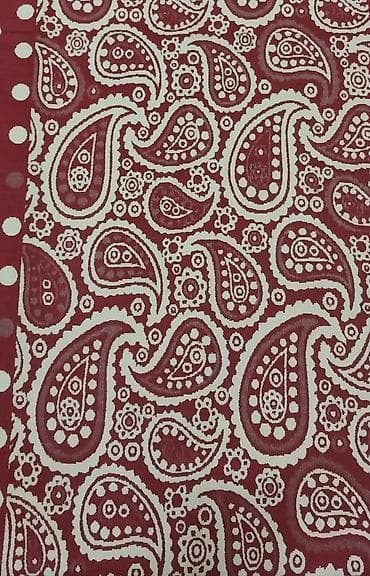 Şərf buta naxışları ilə, Bordo rəngli şal – paisley və xallı — 7