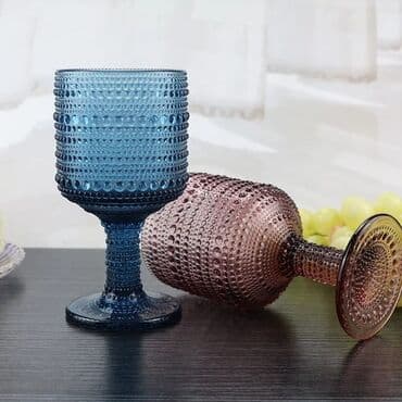 qədimi qab: Qədəhlər, Şüşə, 6 ədədli dəst — 9