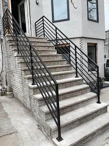 demir seyfler: Metall məhəccər – pilləkən və balkonlar üçün müasir dizayn Qiymət — 3