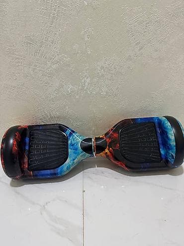 stranger things max: Od və Buz dizaynlı hoverboard - Çap ölçüsü: 6.5 düymlük təkərlər - — 4