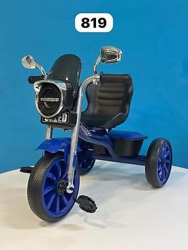Uşaq üçtəkərli velosiped – model 819 - Dizayn: Moto-üslublu qabaq
