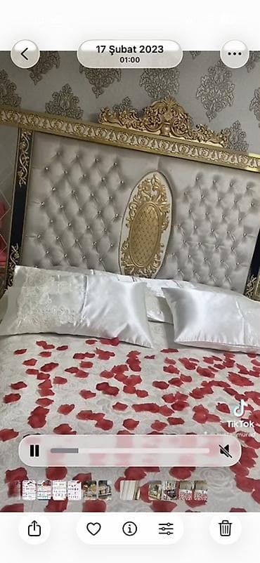 Klassik üslubda tam yataq otağı dəsti Ö - Yataq: hündür, yumşaq — 1