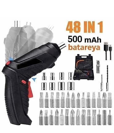 usta cantası: 48-in-1 akkumulaytorlu usta dəsti – kompakt, çoxfunksiyalı elektrik — 1