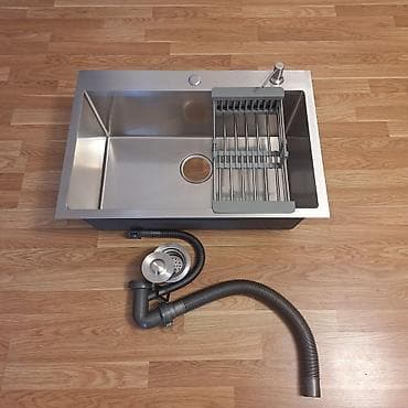 dib: Yeni Düzbucaqlı Mətbəx çanağı, Paslanmaz polad, Pulsuz çatdırılma — 7