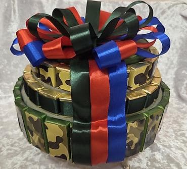 azza tort catdirilma: Hədiyyəlik şokolad kompozisiyası – 3 mərtəbəli “tort” forması 62 eded — 1