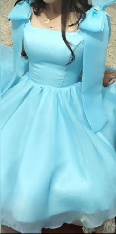 Ev və bağ: ​Zərif Mavi Rəngli Ziyafət Donu – Yeni kimi! ​Təsvir:Son zəng üçün — 2