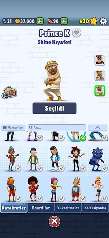 ps5 oyun: Subway Surfers hesabı – Prince K (Shine Kıyafeti) + geniş kolleksiya — 2