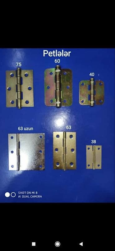 Petleler qapı ve pencere üçün