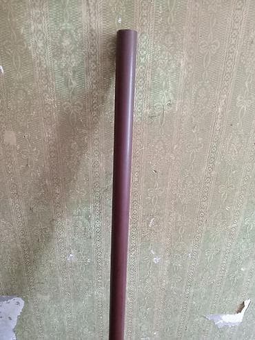 pendir: Qəhvəyi pərdə karnizi – boru tipli - Material: ebanit boru, ebanit — 1