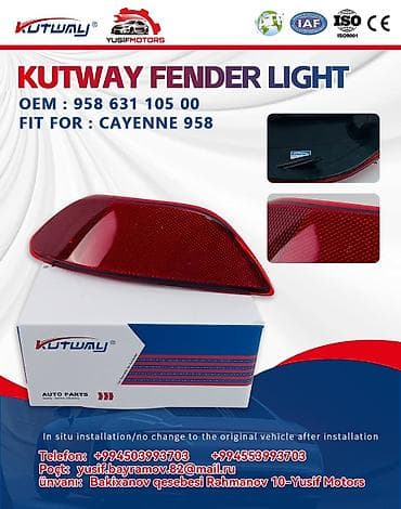 panarama arxa stop: KUTWAY Fender Light (qanad işığı) – Cayenne 958 üçün - Model uyumu — 1