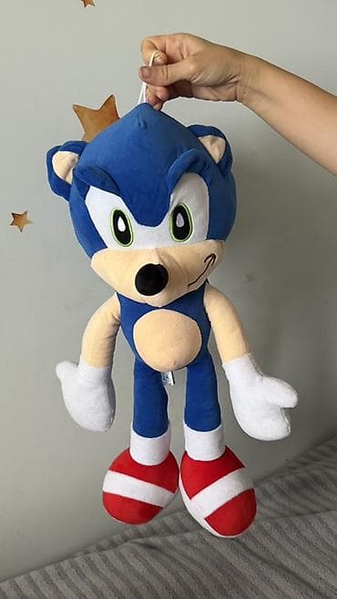 oyuncaq niva: Sonic temalı yumşaq oyuncağ - Material: Xoş toxunuşlu, yumşaq plyuş; — 2