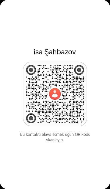 Работа: Xidmət: Rəqəmsal vizit kartı (QR kod kontaktı) Təsvir: - Ad: isa — 2