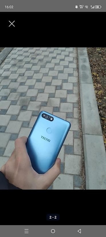 ariston 50 l: Tecno Pop 2 Plus, 16 GB, rəng - Mavi, Barmaq izi — 2