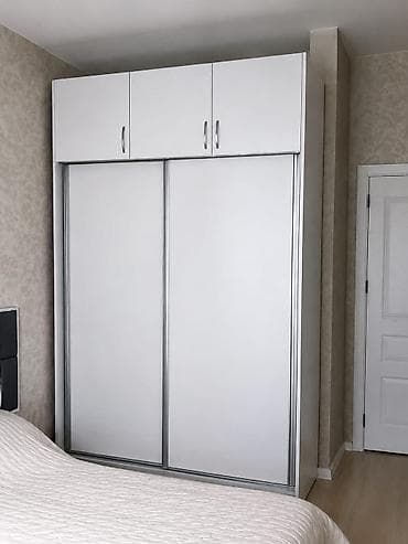 Новый, 2 двери, С выдвижными ящиками, Белый, Купе, Прямой шкаф — 1