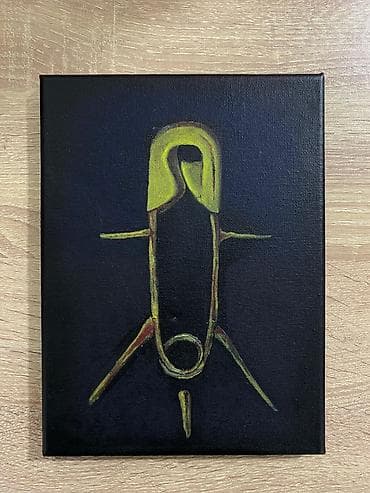 Yalnız vatsap: 051 789 68 52 Abstrakt orijinal tablo – akril boya ilə