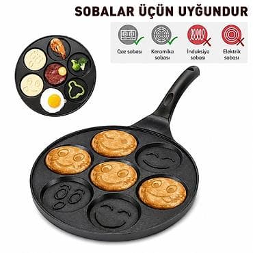 unitaz yeni: Tava, rəng - Qara, Alüminium — 2
