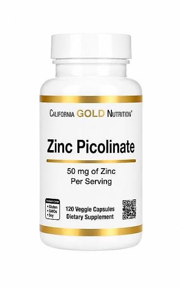 California Gold Nutrition Zinc Picolinate – sink pikolinat əlavəsi -