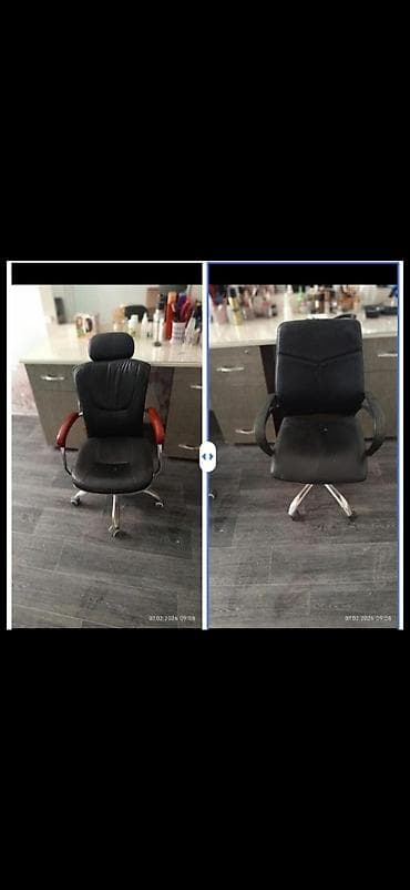 mebelerin satisi: Təkərli, Qolları tənzimlənmir, Süni dəri — 1