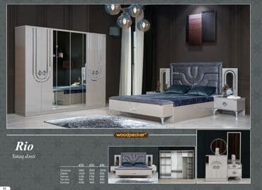 taxt kravat islenmis: İkinəfərlik çarpayı, 2 tumba, Türkiyə, Yeni — 1