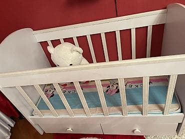 intex matras: Oğlan və qız üçün, Dördbucaq, Beşik, Matras ilə, Yellənmə mexanizmsiz — 4