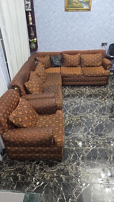 kreslo gence: İşlənmiş, Künc divan, Kreslo, Bazalı, Açılan — 2