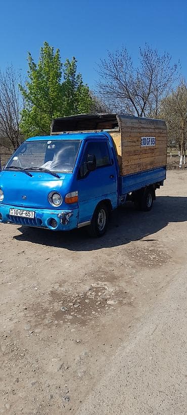 Hyundai Porter yük maşını - Gövdə: Mavi rəngli, taxta karkaslı qapalı — 7