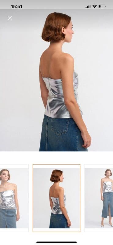 ağ qadın koftaları: Korset cox gozel galir eyinde 
Dilvin firmasinan almisham — 2