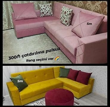 Künc divan dəsti – müasir dizayn və rahat oturuş - L‑şəkilli künc lalafo.az -da Künc divan dəsti – müasir dizayn və rahat oturuş - L‑şəkilli künc