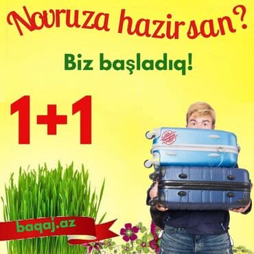 1+1 Camadan magazasinda. Cemodan.Valiz.Chemodan.Çeşid