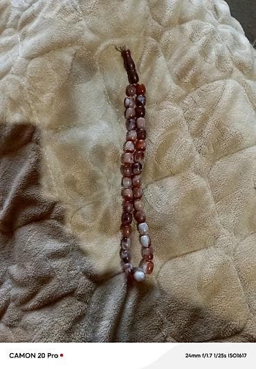 Təsbeh – təbii daş muncuqlu - Material: təbii daşlardan hazırlanmış — 2