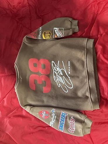 Koftalar, sviterlər: Uşaq üçün qışlıq sweatshirt - Rəng: tünd bej/xa ki - Ön hissə — 4